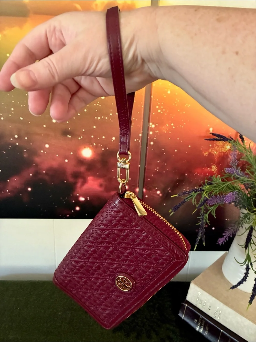 Tory Burch Quilted Leather Wallet/Wristlet